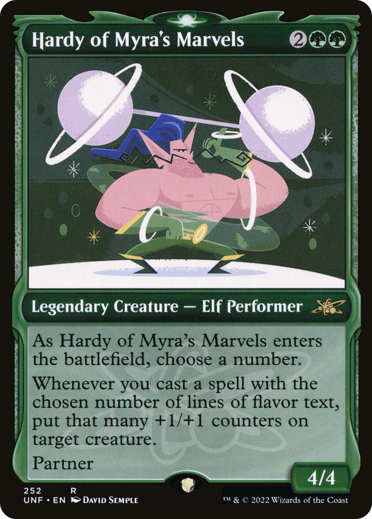 Hardy of Myra's Marvels (Showcase) (UNF-252) - Unfinity: (Showcase)