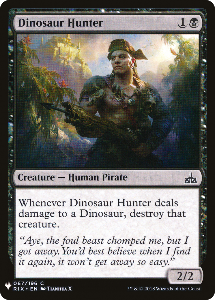 Dinosaur Hunter (LIST-067) - The List