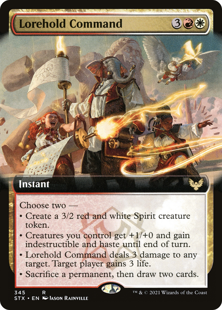 Commandement de Lorehold (STX-345) - Strixhaven : École des mages (Extended Art) 