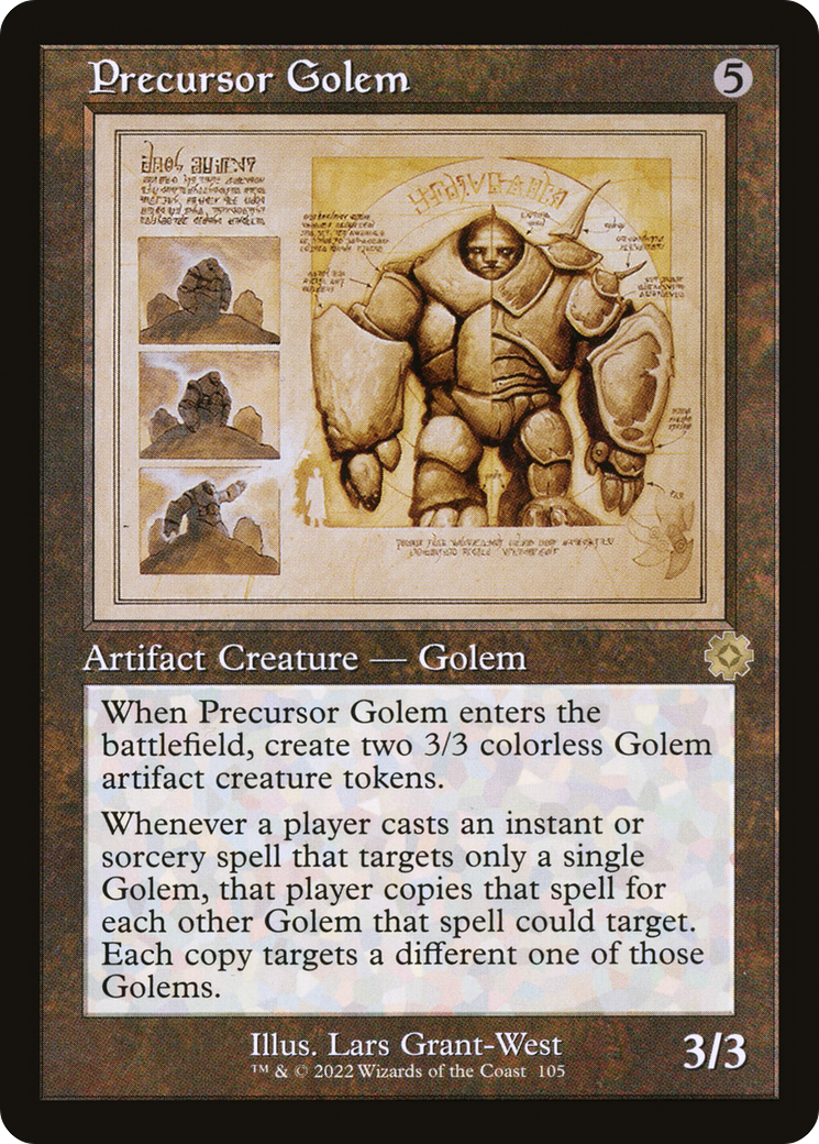 Precursor Golem (Schematic) (BRR-105) - The Brothers' War Retro Artifacts