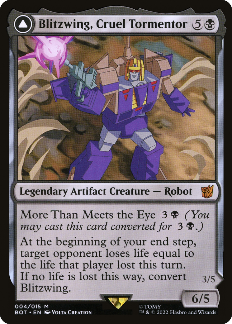 Blitzwing, Tourmenteur Cruel // Blitzwing, Assaillant Adaptatif (BOT-004) - Transformers : (convertdfc) 