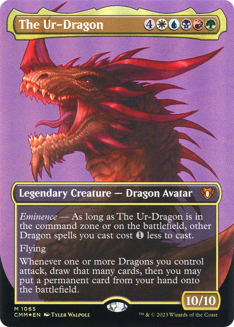 L'Ur-Dragon (CMM-1065) - Commander Masters (sans bordure) Foil 