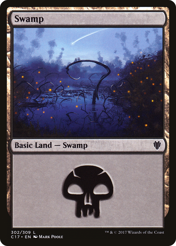 Swamp (302) (C17-302) - Commander 2017