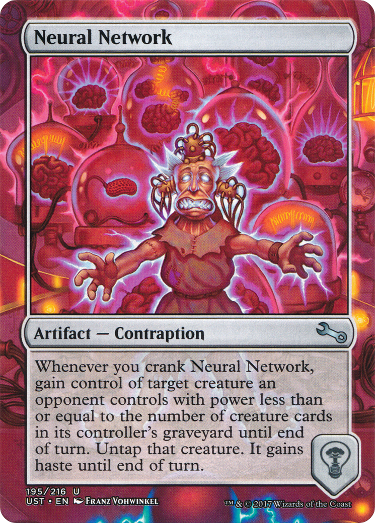 Réseau neuronal (UST-195) - Feuille instable (sans bordure) 