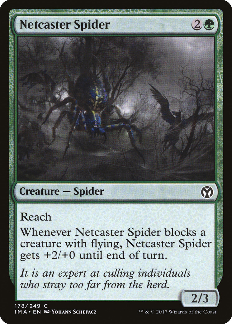 Netcaster Spider (IMA-178) - Feuille emblématique Masters