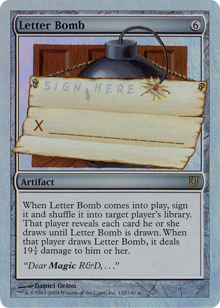 Lettre piégée (UNH-122★) - Unhinged Foil 