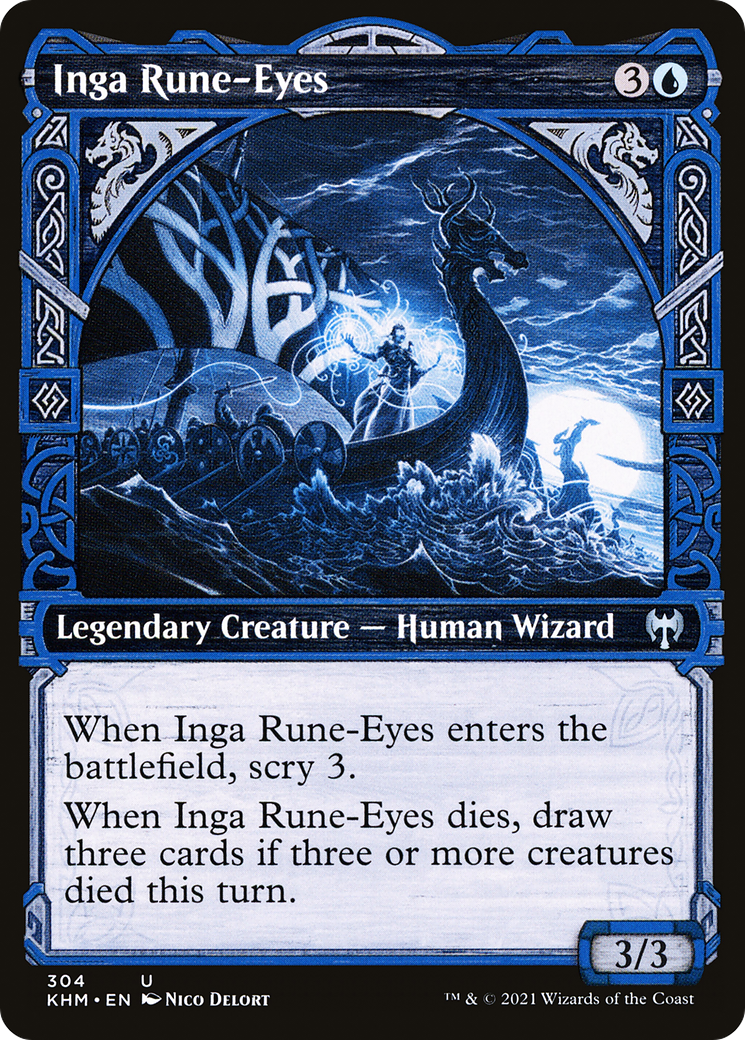 Inga Rune-Eyes (KHM-304) - Kaldheim : (Vitrine) Feuille 