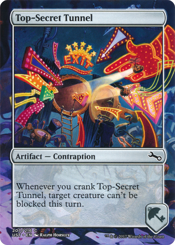 Tunnel top secret (UST-207) - Feuille instable (sans bordure) 
