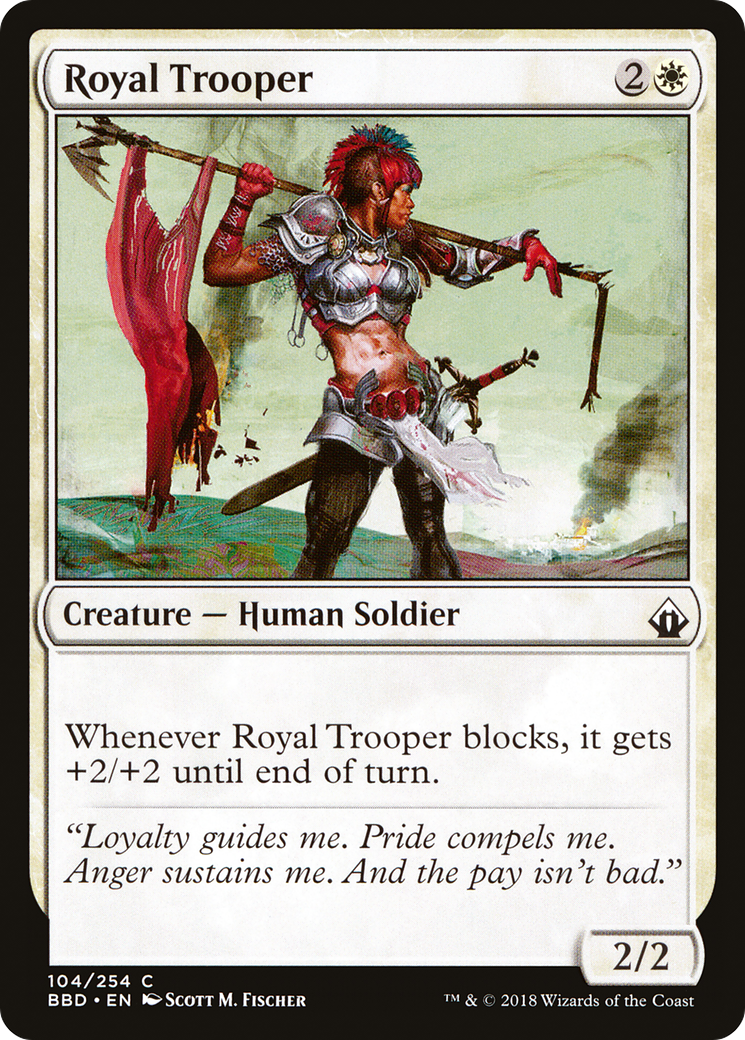 Royal Trooper (BBD-104) - Battlebond Foil