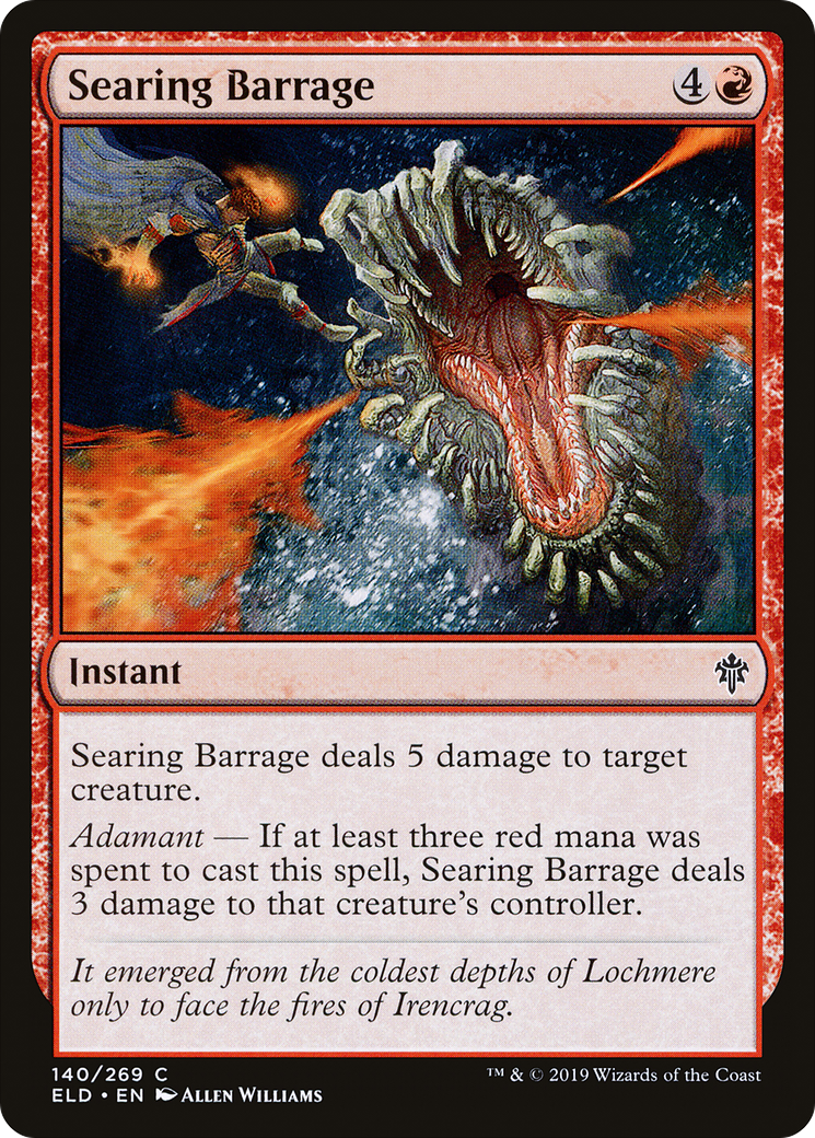 Barrage incendiaire (ELD-140) - Trône d'Eldraine Foil 