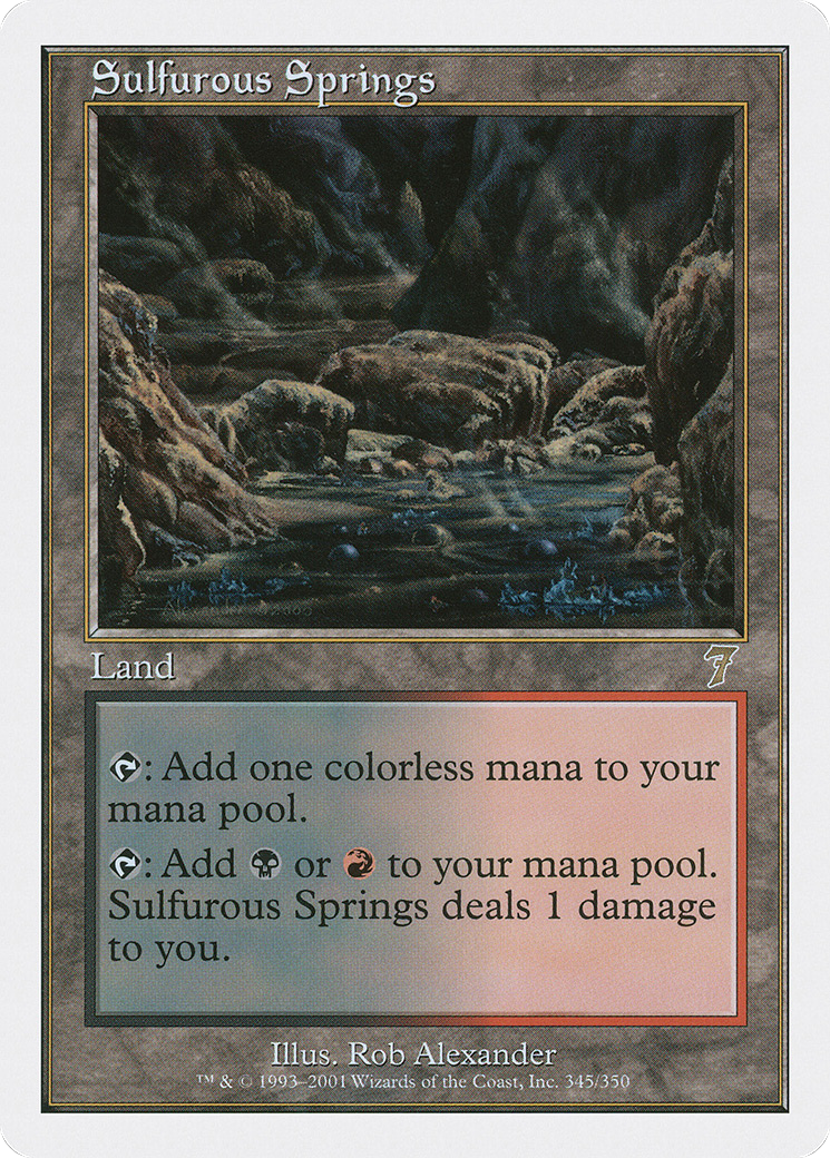 Sulfurous Springs (7ED-345) - Septième édition