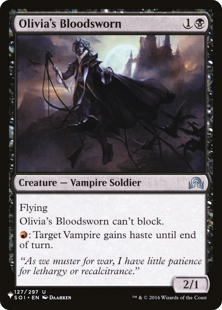Olivia's Bloodsworn (LIST-SOI-127) - The List