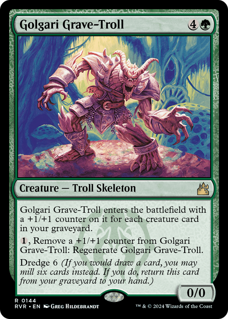 Troll des Tombes de Golgari (RVR-144) - Ravnica Remastered Foil
