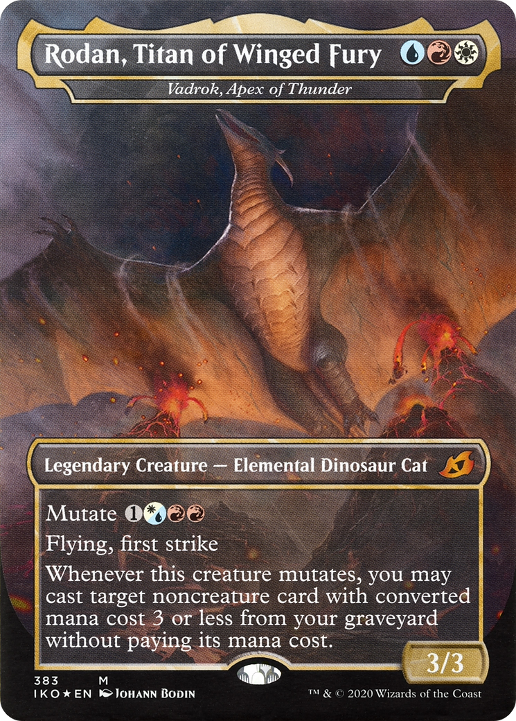 Vadrok, Apex du Tonnerre (IKO-383) - Ikoria : Repaire des Béhémoths / Rodan, Titan de la Fureur Ailée (Sans Frontières) 