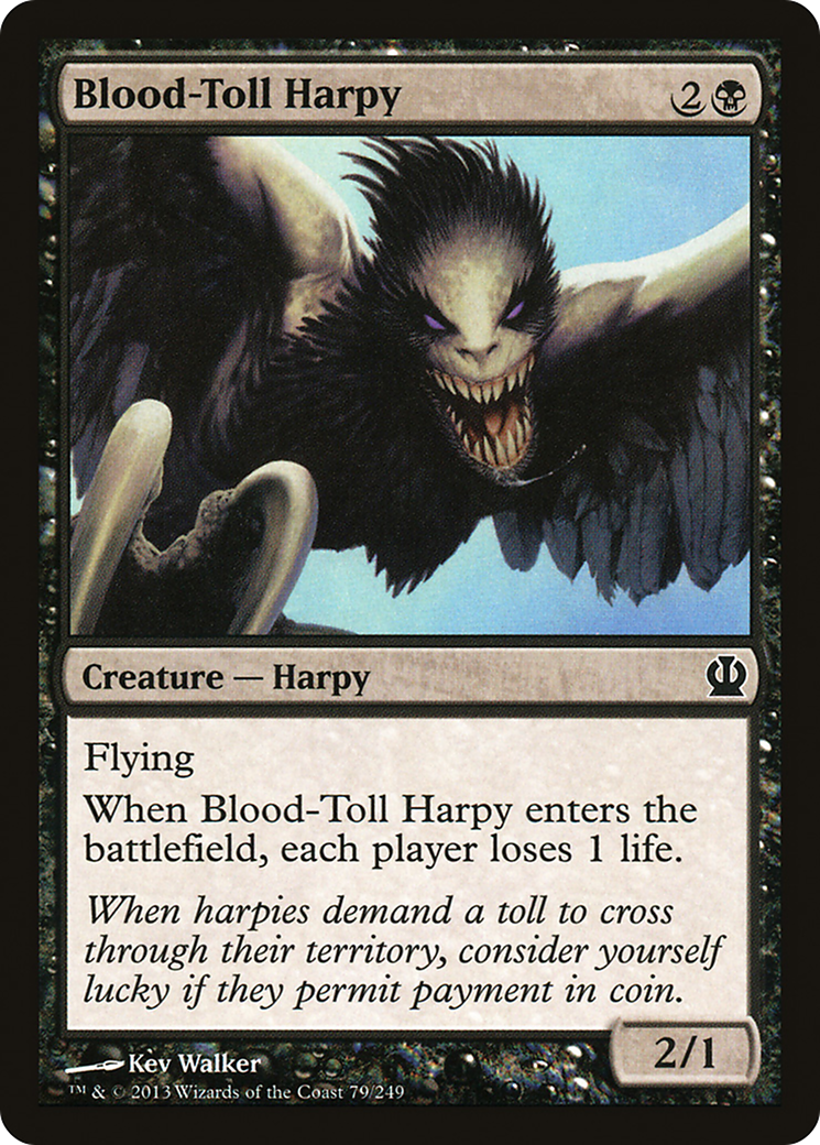 Harpie du Péage de Sang (THS-079) - Theros Foil 