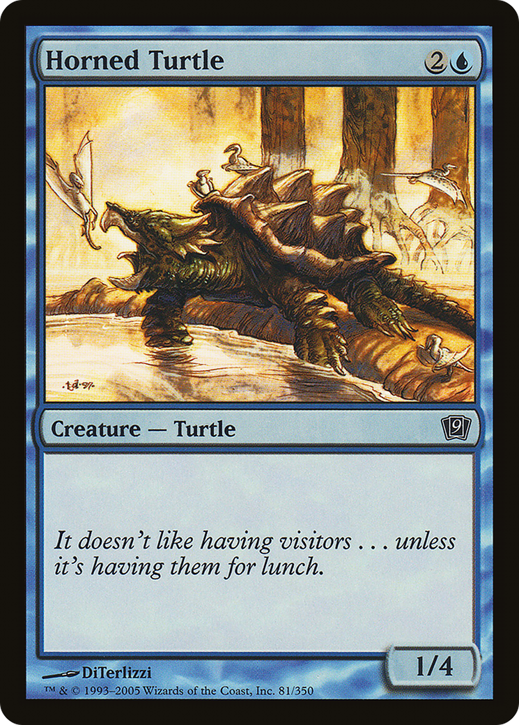 Horned Turtle (9ED-81★) - Ninth Edition Foil