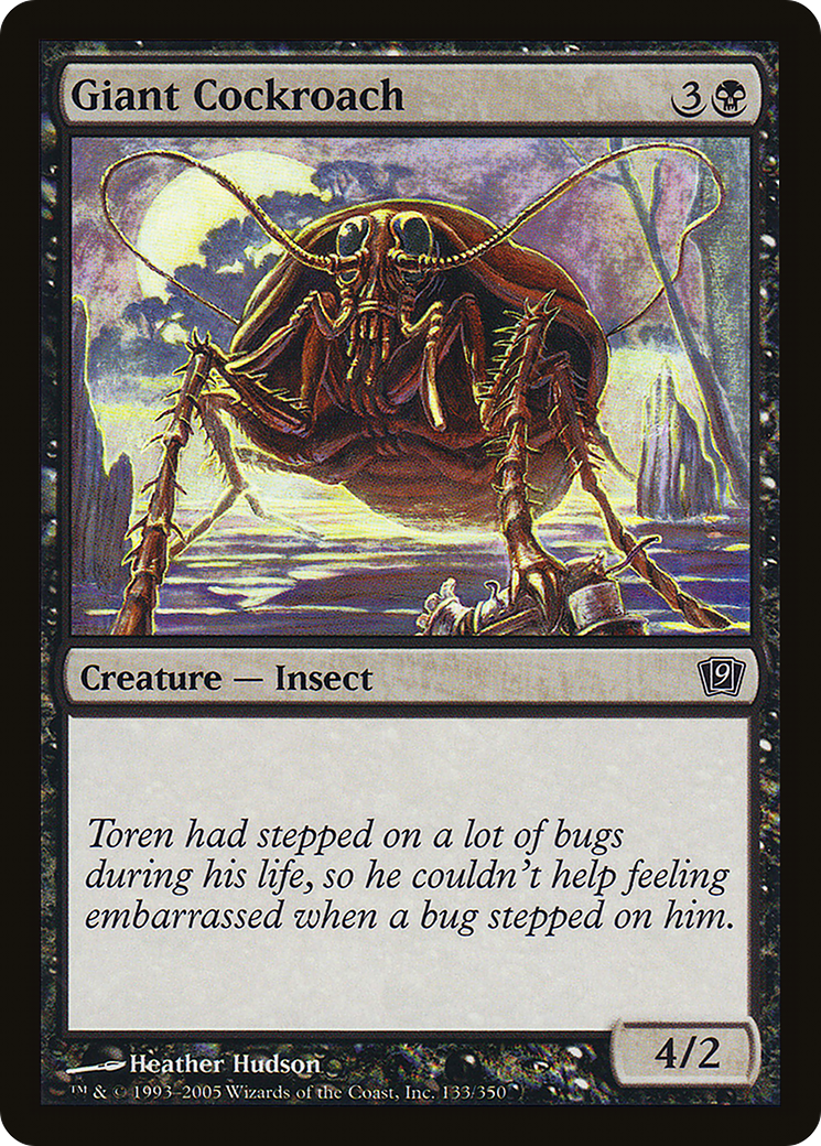 Giant Cockroach (9ED-133★) - Ninth Edition Foil