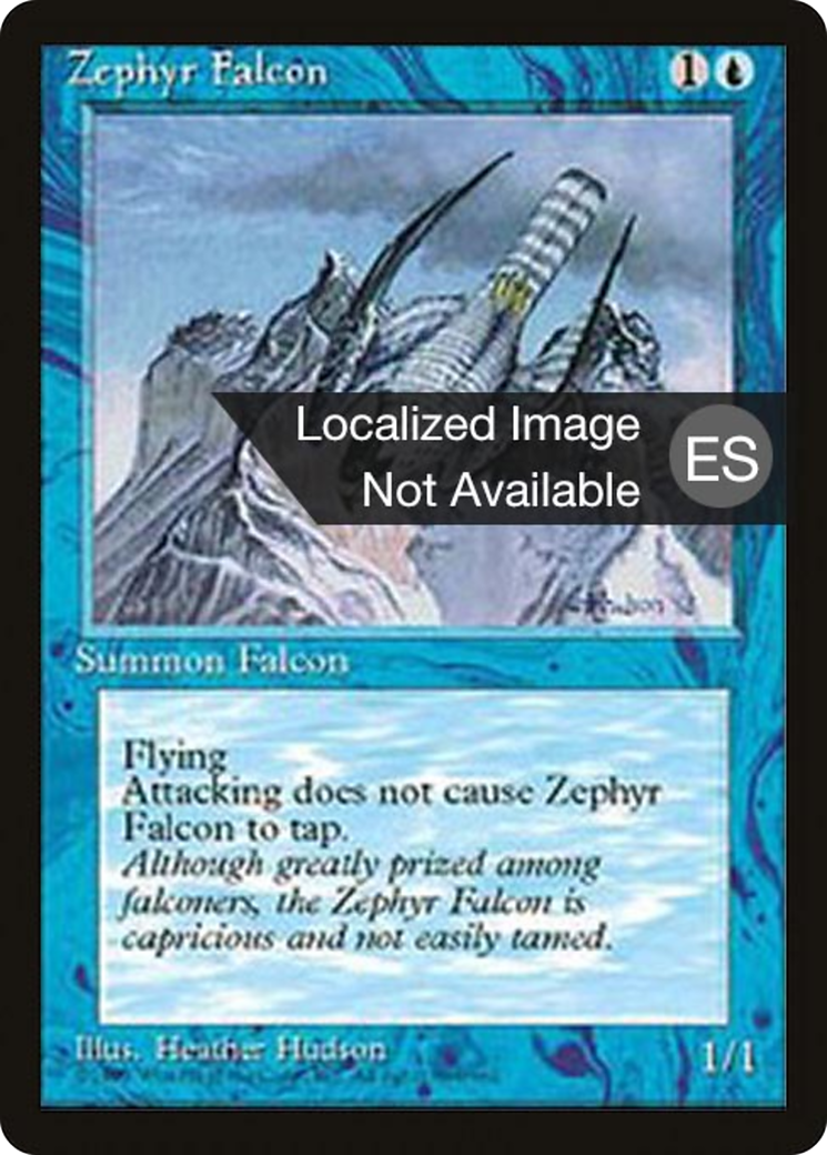 Zephyr Falcon (4BB-) - Fourth Edition Foreign Black Border