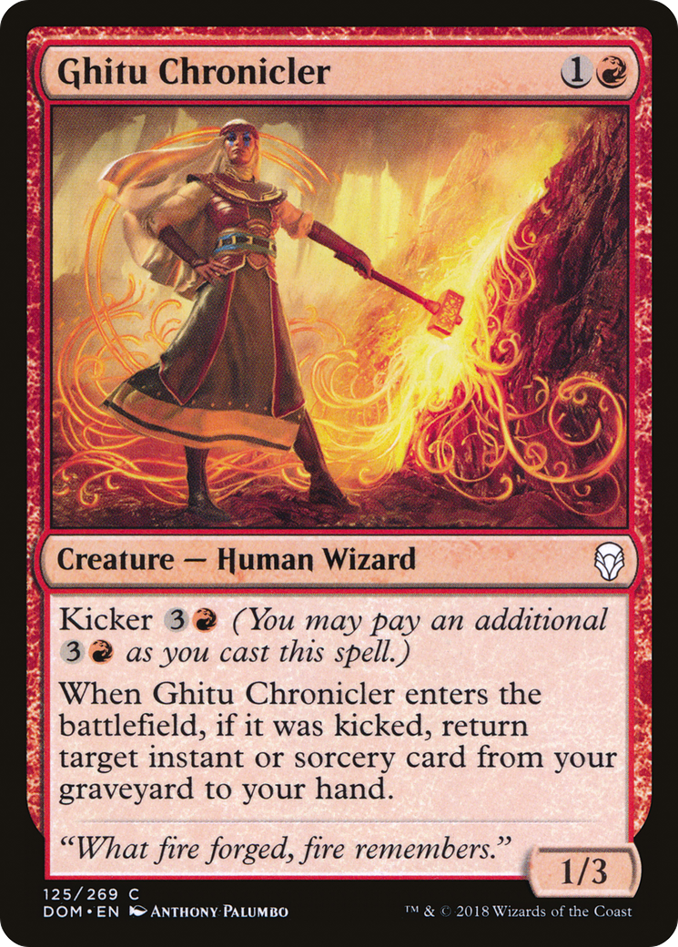 Chroniqueur Ghitu (DOM-125) - Dominaria Foil 