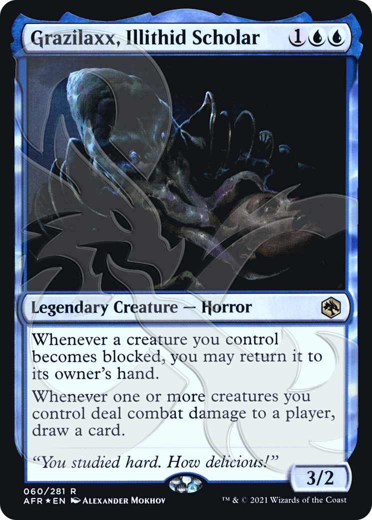 Grazilaxx, Illithid Scholar (AFR&-060) - Adventures in the Forgotten Realms Promos Foil