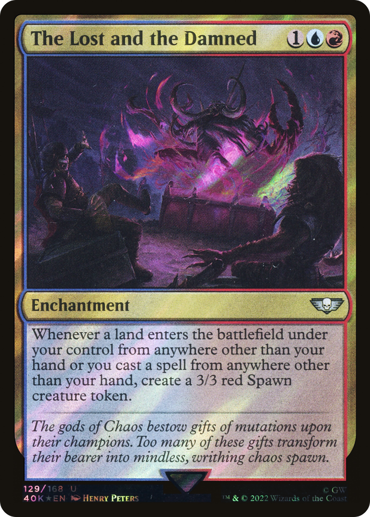 The Lost and the Damned (Surge Foil) (40K-129) - Warhammer 40,000 Commander Foil