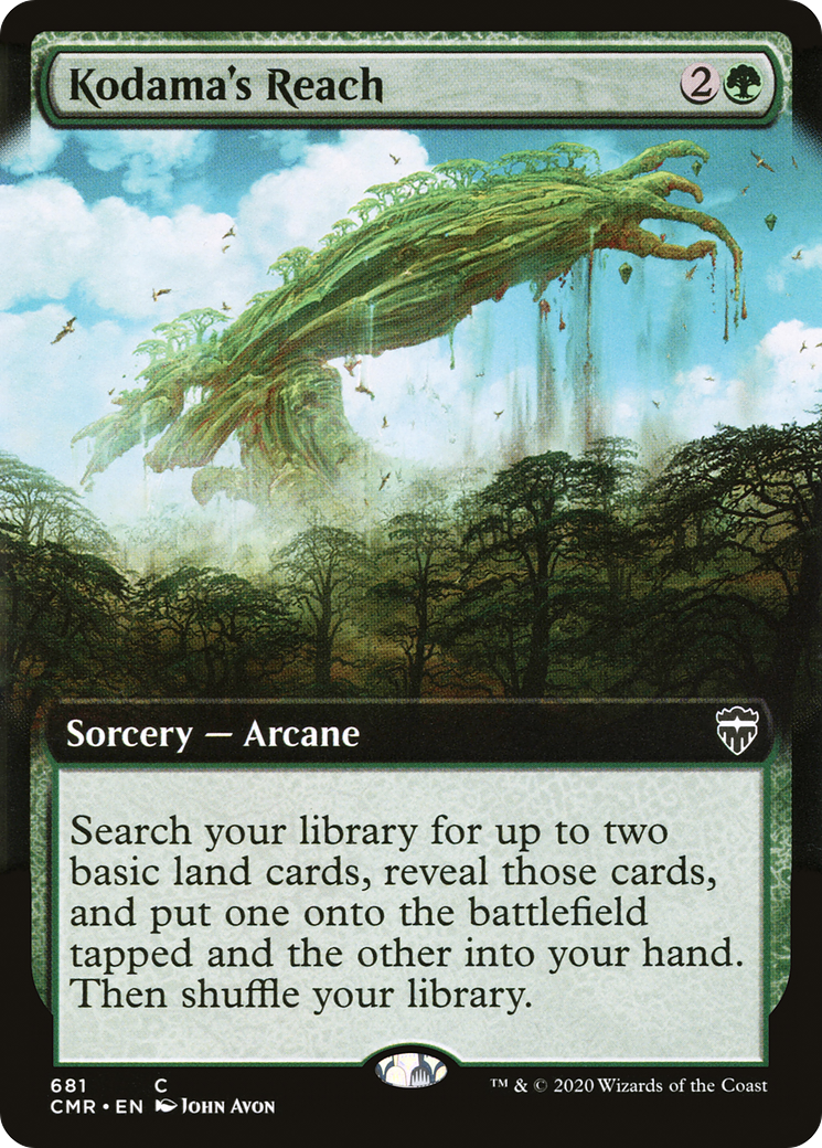 Kodama's Reach (CMR-681) - Commander Legends : (Extended Art) Foil 