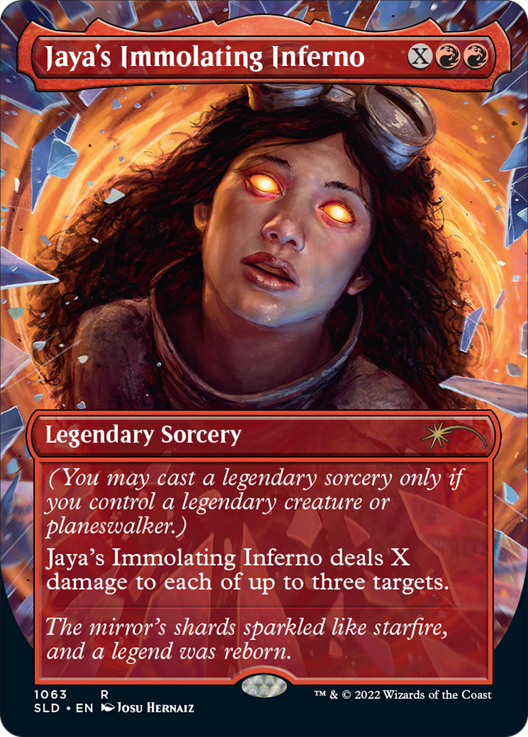 Jaya's Immolating Inferno (SLD-1063) - Secret Lair Drop (Borderless) Foil