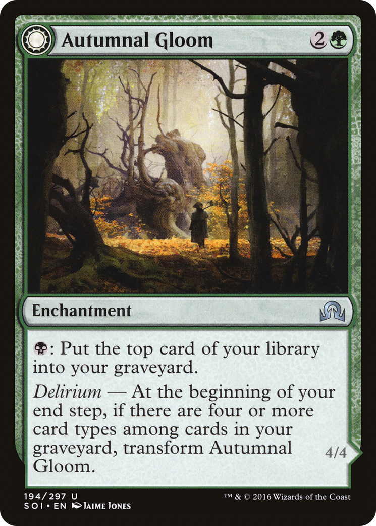 Autumnal Gloom (SOI-194) - Shadows over Innistrad: (Double Faced Transform)