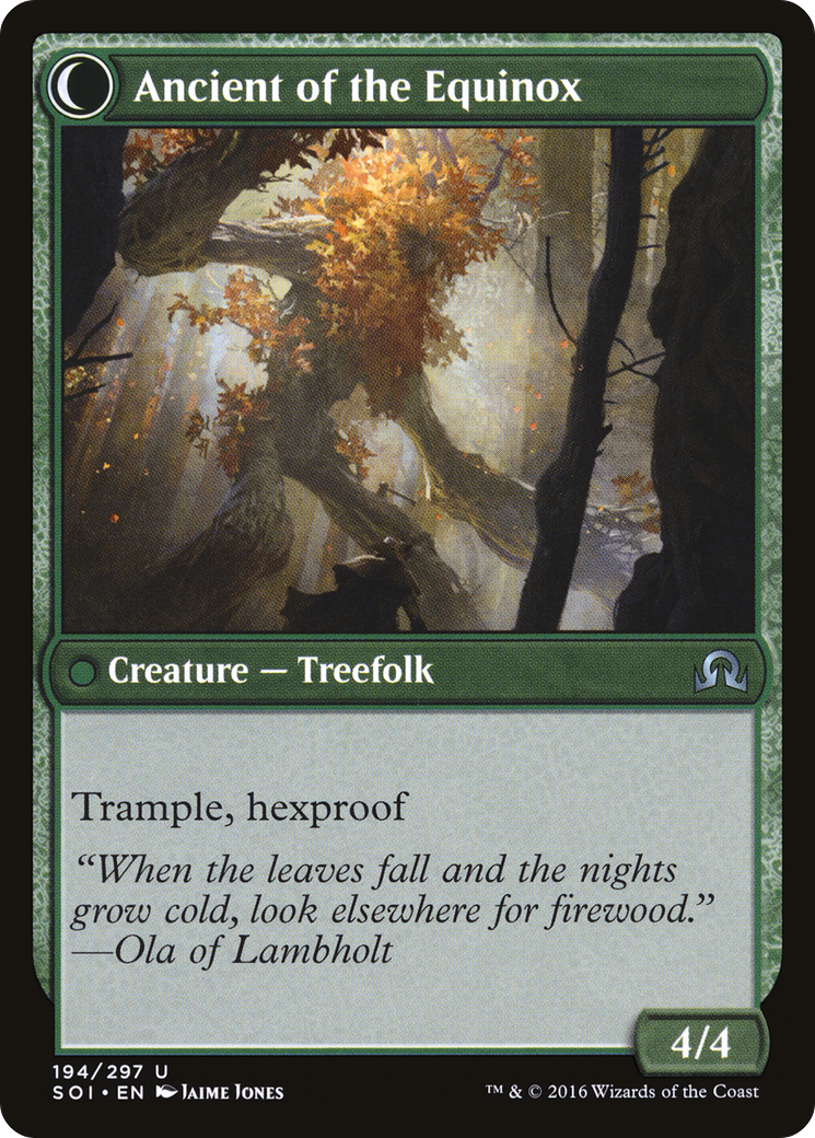 Autumnal Gloom (SOI-194) - Shadows over Innistrad: (Double Faced Transform)