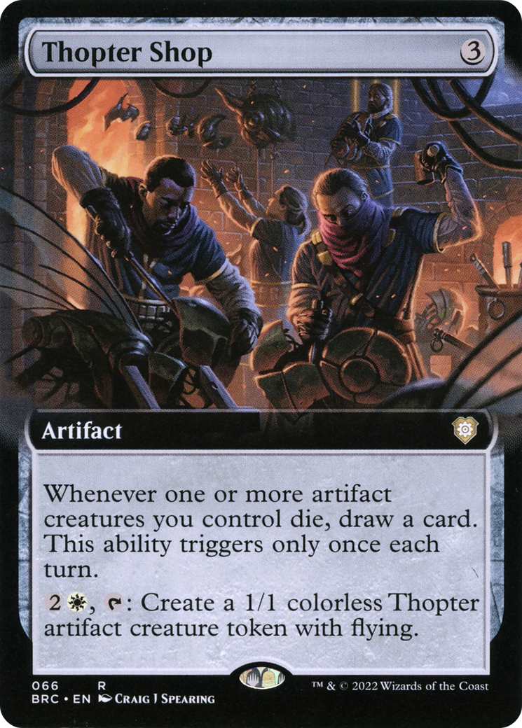 Thopter Shop (Extended Art) (BRC-066) - The Brothers' War Commander: (Extended Art)