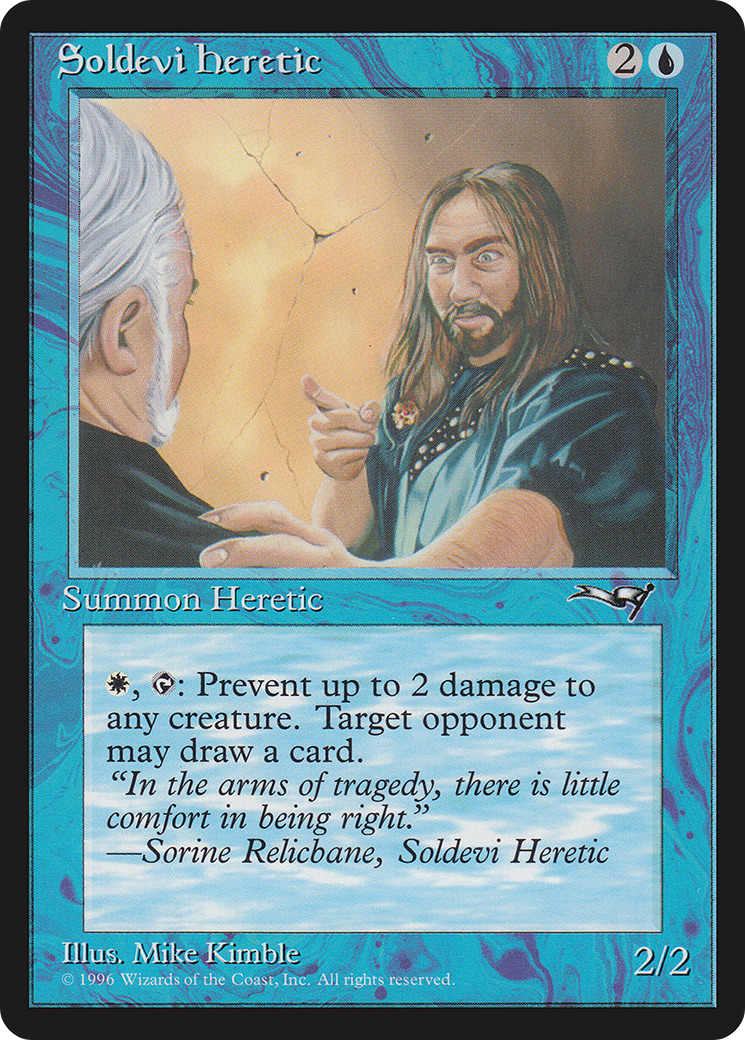 Soldevi Heretic (Blue Robe) (ALL-33A) - Alliances