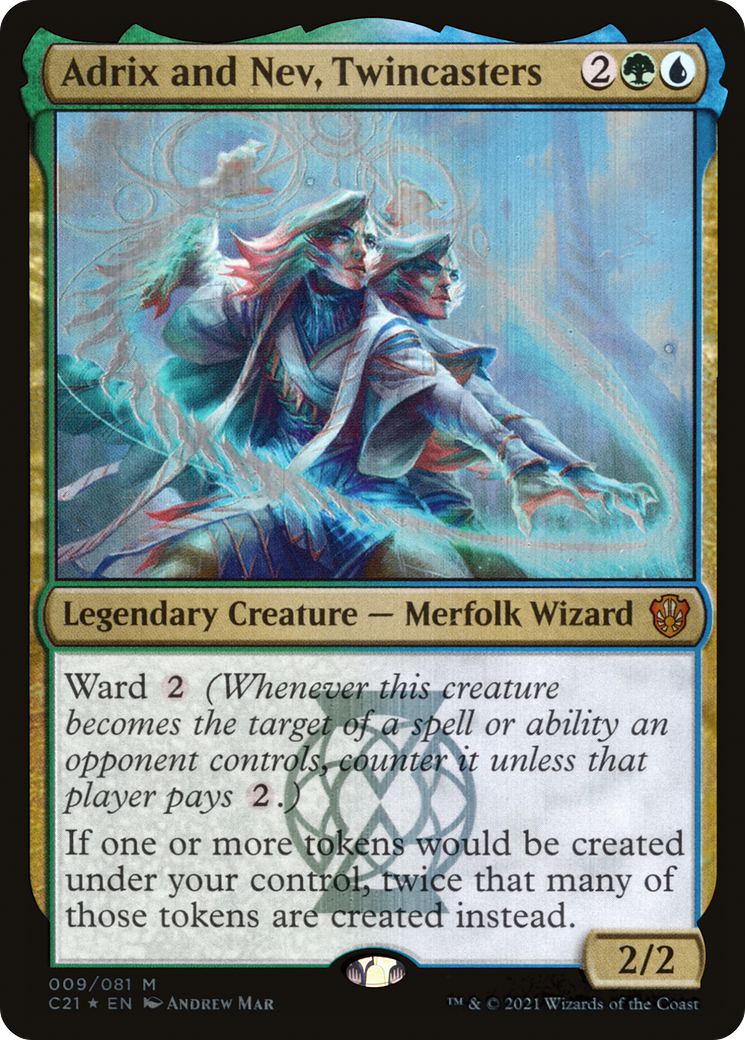 Adrix et Nev, Twincasters (C21-009) - Commander 2021 Foil 