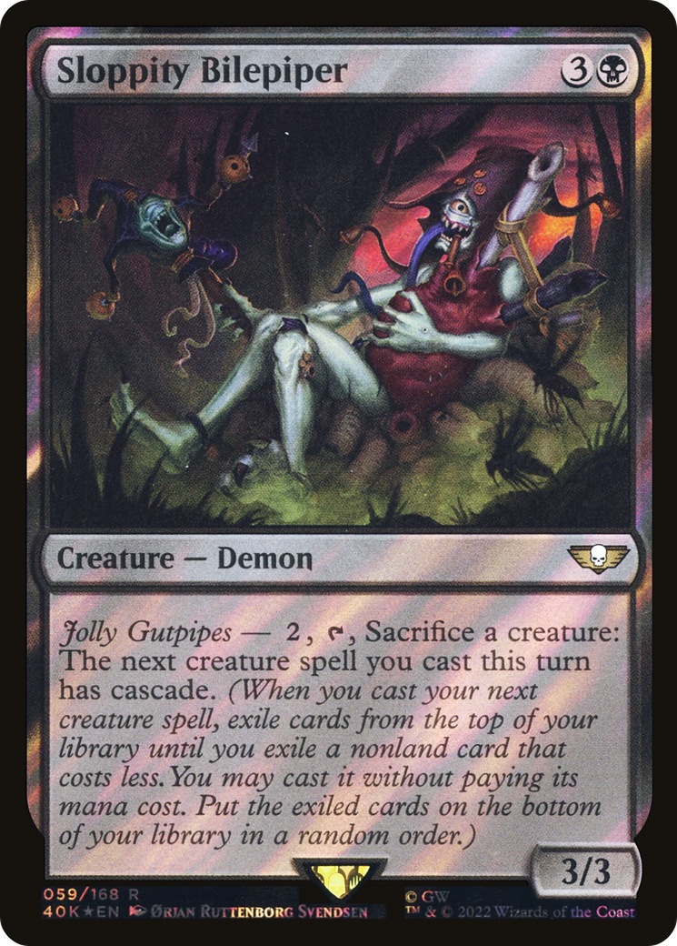 Joueur de flûte à bec bâclé (40K-59★) - Commander Foil de Warhammer 40,000 