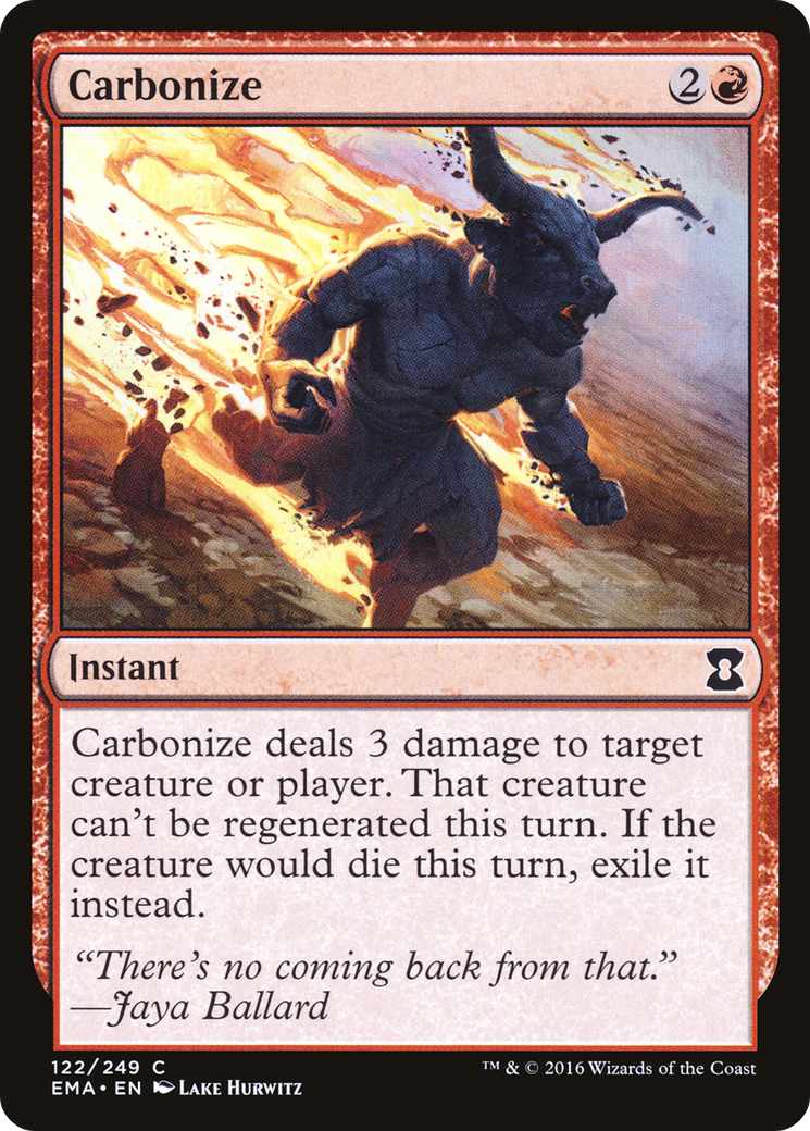 Carboniser (EMA-122) - Feuille Eternal Masters 