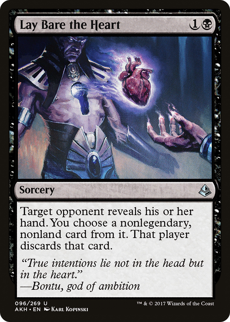 Mettre à nu le cœur (AKH-096) - Amonkhet Foil 