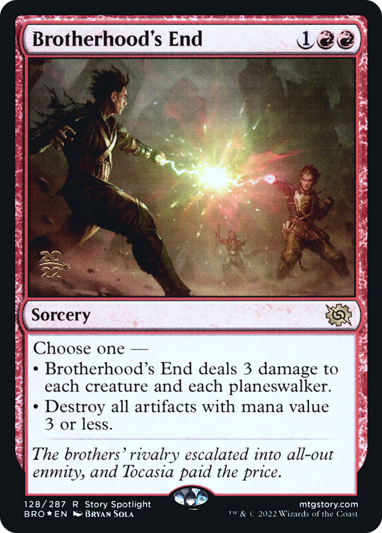 Brotherhood's End (PRE-128) - The Brothers' War Promos Foil