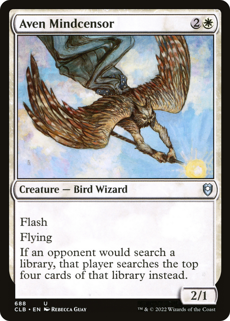Aven Mindcensor (CLB-688) - Commander Legends : La Bataille de Baldur's Gate 