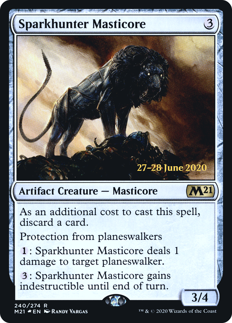 Sparkhunter Masticore (PRE-240S) - Core Set 2021 Promos Foil