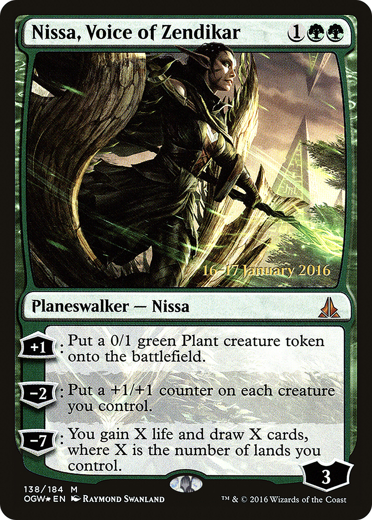 Nissa, Voice of Zendikar (PRE-138S) - Oath of the Gatewatch Promos Foil