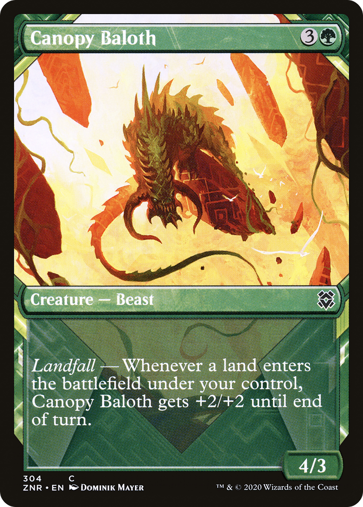 Canopy Baloth (Showcase) (ZNR-304) - Zendikar Rising: (Showcase) Foil