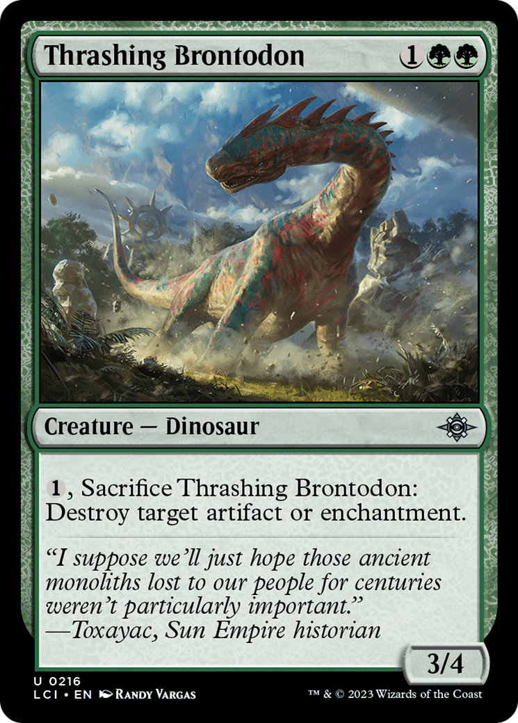 Brontodon battant (LCI-216) - Les cavernes perdues d'Ixalan 