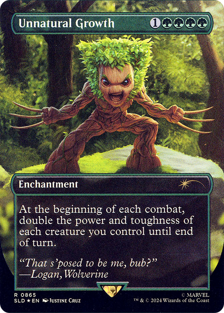 Unnatural Growth (SLD-865) - Secret Lair Drop (Borderless) Foil