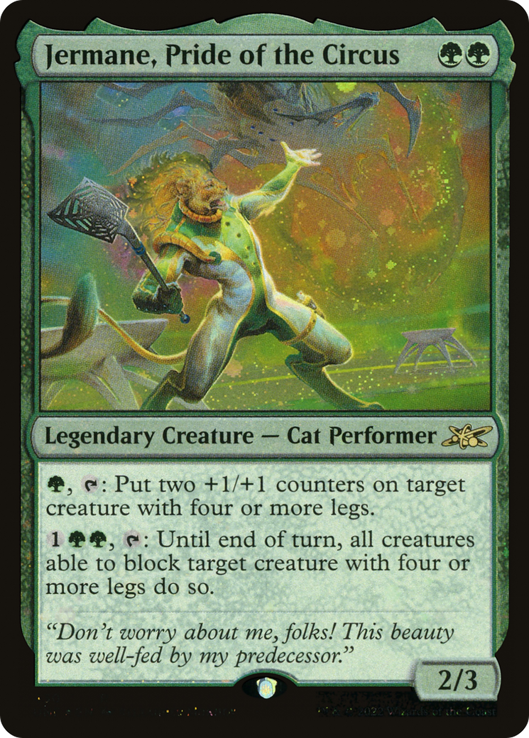 Jermane, Pride of the Circus (Galaxy Foil) (UNF-430) - Unfinity Foil