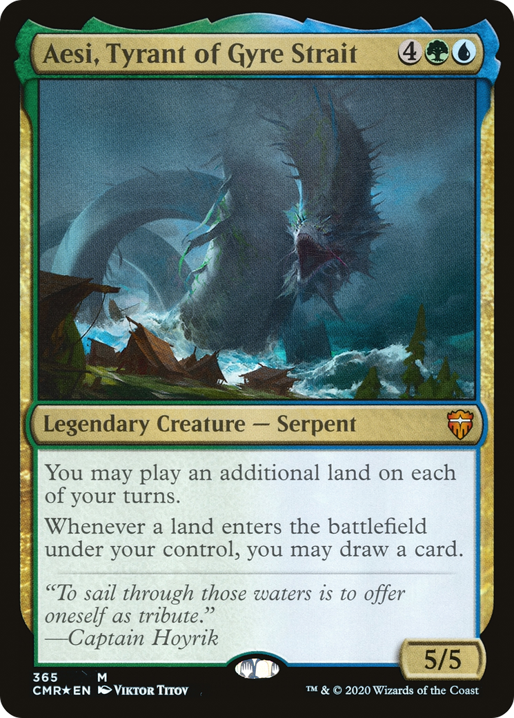 Aesi, Tyran du Détroit de Gyre (CMR-365) - Commander Legends Foil 
