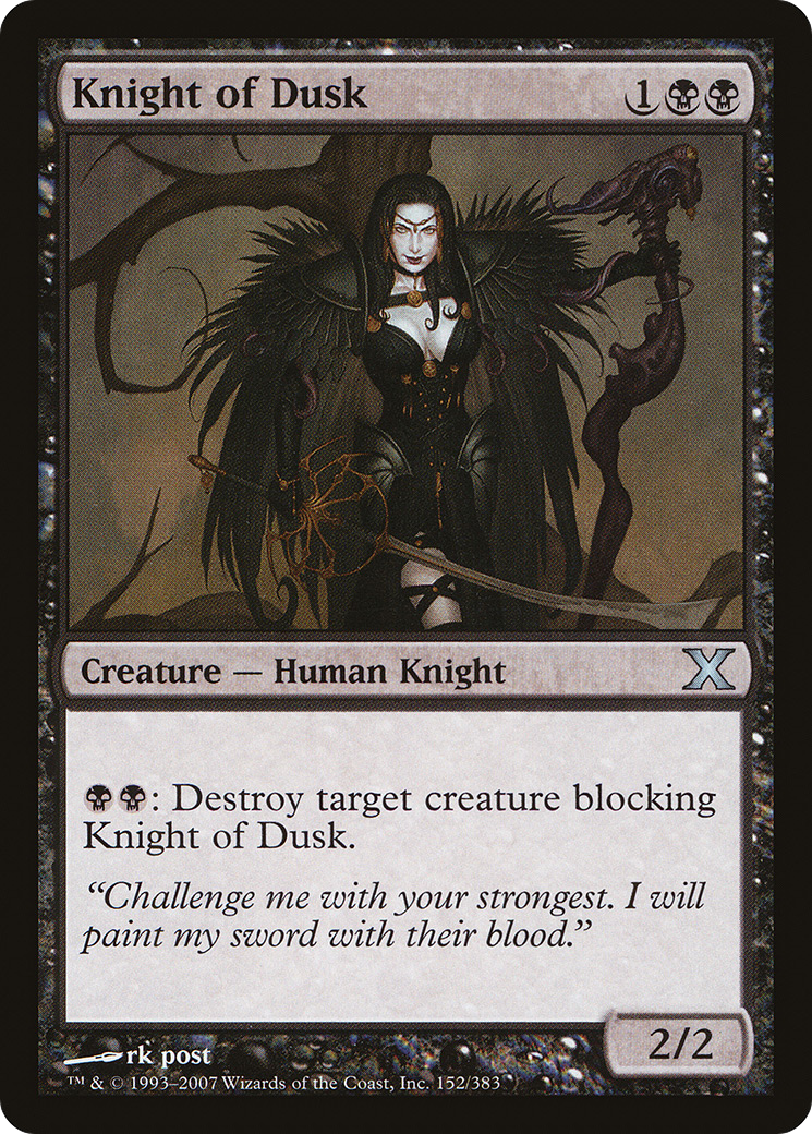Knight of Dusk (10E-152) - Tenth Edition Foil