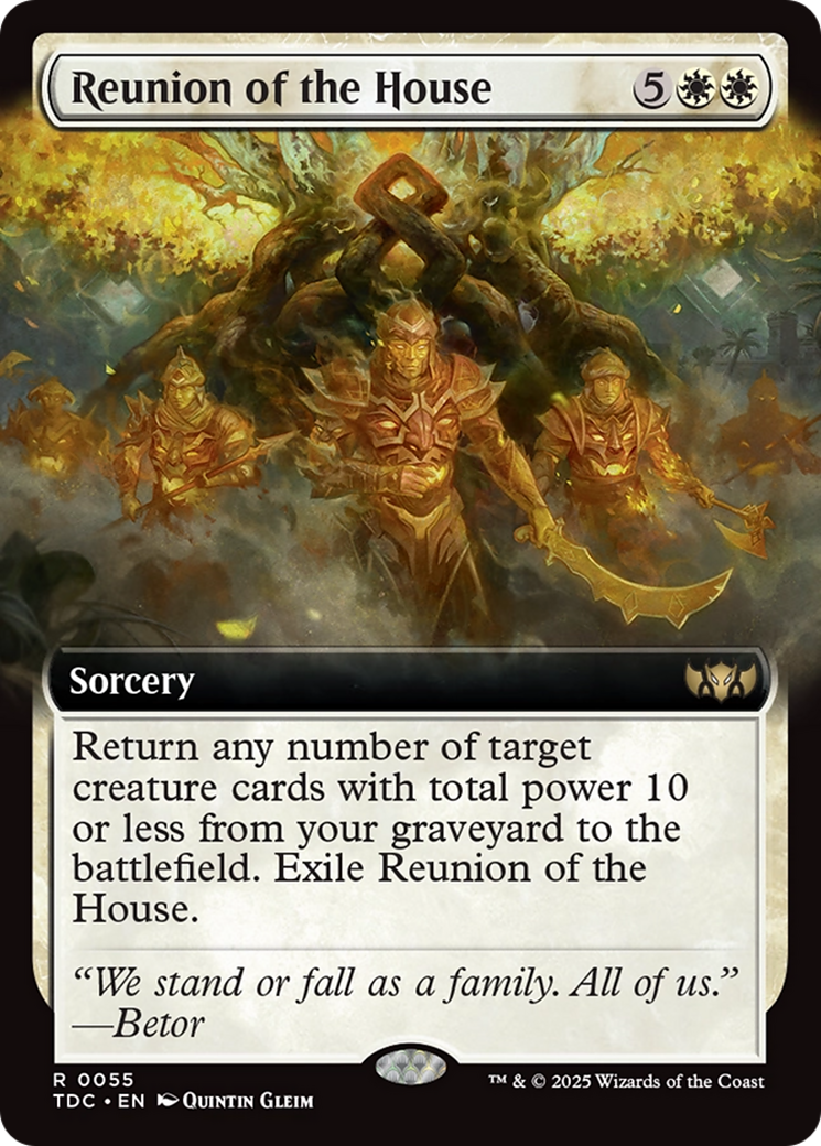 Réunion de la Maison (Extended Art) (TDC-055) - Commandant : Tarkir : Dragonstorm