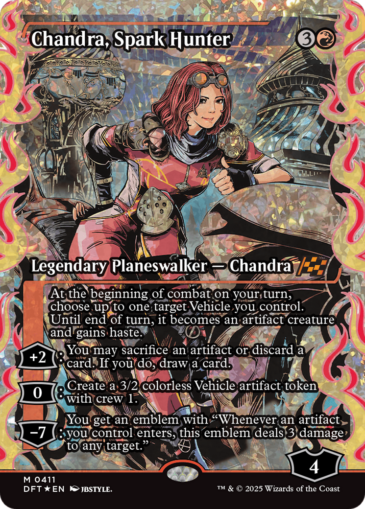 Chandra, Chasseur d'Étincelles (Vitrine) (Fracture Foil) (-411) - Dérive Éther