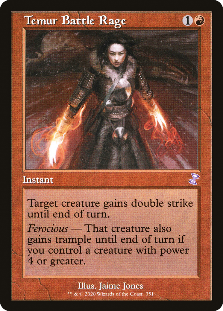 Rage de combat de Temur (TSR-351) - Spirale temporelle remasterisée 