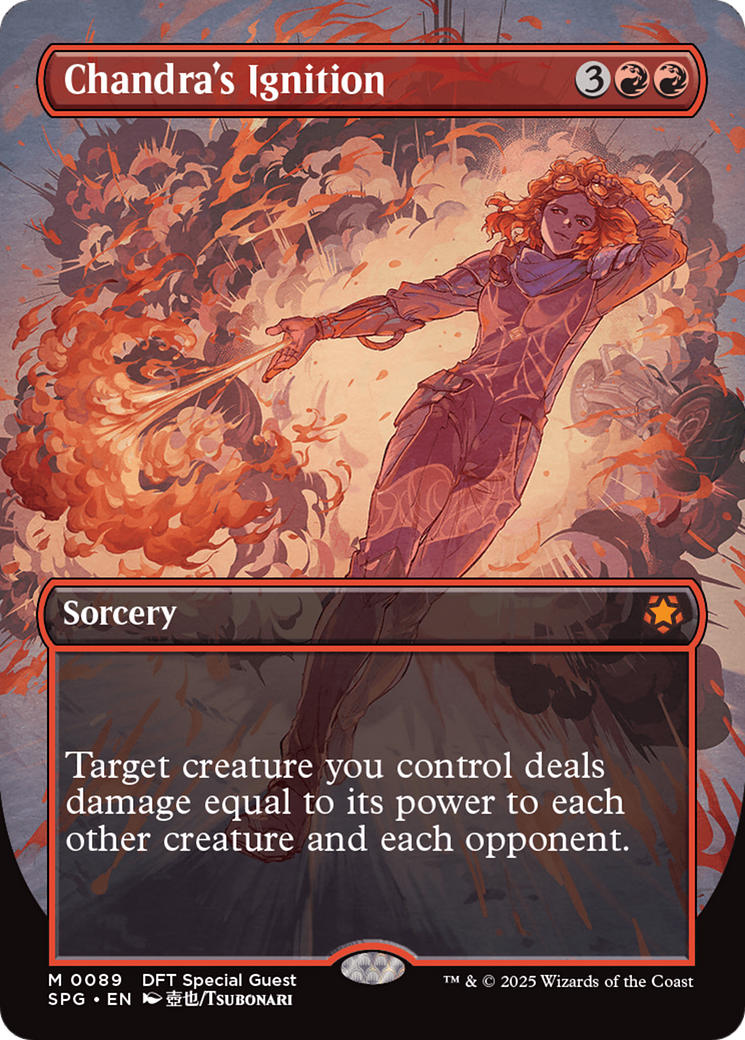 Allumage de Chandra (sans bordure) (-089) - Feuille d'Aetherdrift 