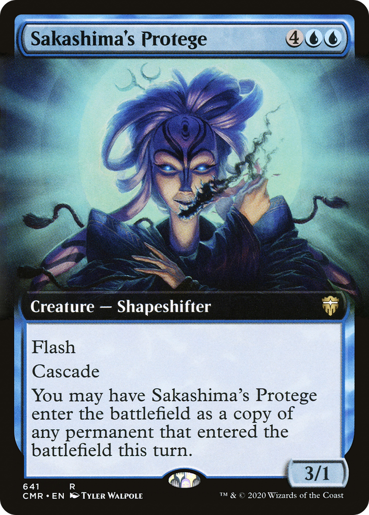 Sakashima's Protege (Extended Art) (CMR-641) - Commander Legends: (Extended Art) Foil